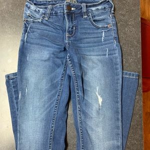 Girls size 8 distressed jeans